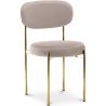 Buy Dining Chair - Upholstered in Velvet - Golden metal - Ara Cream 61166 in the Europe