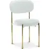 Buy Dining Chair - Upholstered in Velvet - Golden metal - Ara Cream 61166 in the Europe