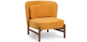 Buy Velvet Upholstered Armchair with Wood - Ebbe Mustard 61215 - in the EU