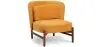 Buy Velvet Upholstered Armchair with Wood - Ebbe Mustard 61215 - in the EU