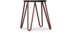 Buy Hairpin Stool - Dark wood and metal - 42cm  Bronze 61216 - in the EU