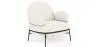 Buy Designer Armchair - Upholstered in Bouclé Fabric - Hedar White 61223 - in the EU