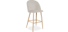 Buy Velvet Upholstered Stool - Scandinavian Design - Bennett Beige 59992 - in the EU