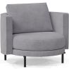 Buy Design Armchair - Velvet Upholstery - Nagar Dark grey 60687 - in the EU