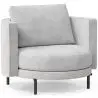 Buy Design Armchair - Velvet Upholstery - Nagar Light grey 60687 with a guarantee
