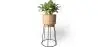 Buy Round Floor Planter - Boho Style - Rustico Natural 61244 - in the EU