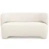 Buy 2/3 Seater Sofa - Upholstered in Bouclé Fabric - Janko White 61252 - in the EU