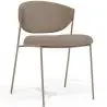 Buy Dining chair - Upholstered in Bouclé Fabric - Vara Taupe 61150 in the Europe