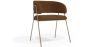 Buy Dining chair - Upholstered in Bouclé Fabric - Manar Chocolate 61152 - prices