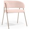 Buy Dining chair - Upholstered in Bouclé Fabric - Manar Ivory 61152 at MyFaktory