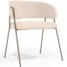 Buy Dining chair - Upholstered in Bouclé Fabric - Manar Ivory 61152 at MyFaktory