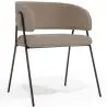 Buy Dining chair - Upholstered in Bouclé Fabric - Manar Taupe 61153 in the Europe