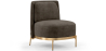 Buy Designer Armchair - Velvet Upholstered - Sabah Taupe 61001 in the Europe