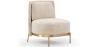 Buy Designer Armchair - Velvet Upholstered - Sabah Beige 61001 - in the EU