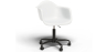 Buy Office Chair with Armrests - Desk Chair with Wheels - Emery Black Frame White 61269 - in the EU