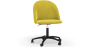 Buy Upholstered Office Chair - Velvet - Bennet Yellow 61272 in the Europe