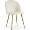 Buy Dining Chair - Velvet Upholstered - Scandinavian Style - Bennett Cream 59990 in the Europe