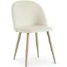 Buy Dining Chair - Velvet Upholstered - Scandinavian Style - Bennett Cream 59990 in the Europe