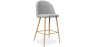 Buy Fabric Upholstered Stool - Scandinavian Design - 63cm  - Bennett Light grey 61276 at MyFaktory