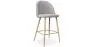 Buy Fabric Upholstered Stool - Scandinavian Design - 66cm - Bennett Light grey 61276 at MyFaktory