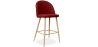 Buy Fabric Upholstered Stool - Scandinavian Design - 63cm  - Bennett Red 61276 in the Europe