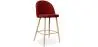 Buy Fabric Upholstered Stool - Scandinavian Design - 66cm - Bennett Red 61276 in the Europe