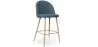 Buy Fabric Upholstered Stool - Scandinavian Design - 66cm - Bennett Turquoise 61276 - in the EU