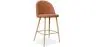 Buy Fabric Upholstered Stool - Scandinavian Design - 66cm - Bennett Orange 61276 - prices