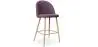 Buy Fabric Upholstered Stool - Scandinavian Design - 66cm - Bennett Purple 61276 - in the EU