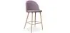 Buy Fabric Upholstered Stool - Scandinavian Design - 66cm - Bennett Pink 61276 in the Europe