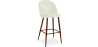 Buy Velvet Upholstered Stool - Scandinavian Design - Bennett Cream 59993 - prices