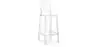 Buy Bar stool with backrest Victoire - 75cm - Design Transparent Transparent 58924 - in the EU