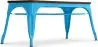 Buy Bistrot Metalix Bench Industrial Style - Dark Wood Turquoise 58436 - in the EU