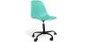 Buy Office Chair with Armrests - Wheeled Desk Chair - Black Brielle Frame Turquoise 61268 with a guarantee