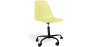 Buy Office Chair with Armrests - Wheeled Desk Chair - Black Brielle Frame Pastel yellow 61268 in the Europe