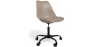 Buy Swivel Office Chair Tulip with Wheels - Black Frame Taupe 61270 - in the EU