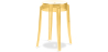 Buy Stool  Victoire - 47cm - Design Transparent Yellow 29572 in the Europe