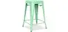 Buy Industrial Design Bar Stool - Matte Steel - 60cm - Metalix Mint 58993 - in the EU