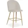 Buy Velvet Upholstered Stool - Scandinavian Design - 66cm - Bennett Beige 61288 - in the EU