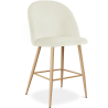 Buy Velvet Upholstered Stool - Scandinavian Design - 63cm - Bennett Cream 61288 - prices