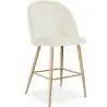 Buy Velvet Upholstered Stool - Scandinavian Design - 66cm - Bennett Cream 61288 - prices