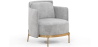 Buy Designer Armchair - Upholstered in Velvet - Hynu Light grey 60689 in the Europe