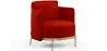 Buy Designer Armchair - Upholstered in Velvet - Hynu Red 60689 - prices