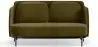 Buy Two-Seater Sofa - Upholstered in Velvet - Hynu Olive 61002 - in the EU