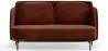 Buy Two-Seater Sofa - Upholstered in Velvet - Hynu Chocolate 61002 in the Europe