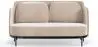 Buy Two-Seater Sofa - Upholstered in Velvet - Hynu Beige 61002 at MyFaktory