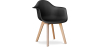 Buy Dining Chair with Armrests - Scandinavian Style - Amir Black 58595 - in the EU