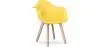 Buy Dining Chair with Armrests - Scandinavian Style - Amir Yellow 58595 - in the EU
