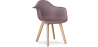 Buy Dining Chair with Armrests - Scandinavian Style - Amir Taupe 58595 home delivery