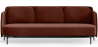 Buy Three-seat Sofa - Velvet Upholstery - Balga Chocolate 61026 - in the EU